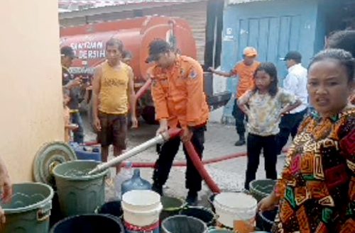 Antisipasi Kekeringan, BPBD Bandar Lampung Siagakan Empat Tanki Mobil Air Gratis