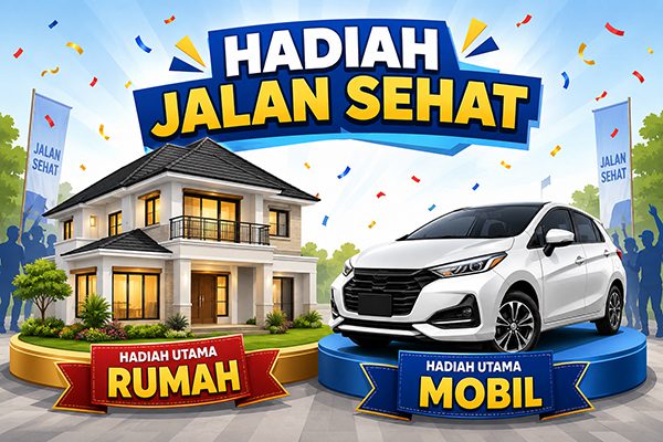 Satu Rumah dan Satu Mobil Menanti, Pemkot Bandar Lampung Gelar Jalan Sehat Akbar