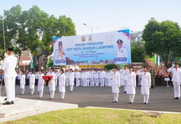 Pemkot Laksanakan Upacara Peringatan Hari Ulang Tahun ke-344 Kota Bandar Lampung Tahun 2026